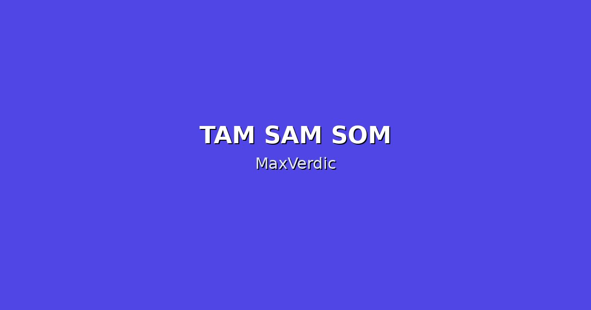 TAM SAM SOM Calculation Guide: Step-by-Step Examples
